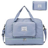 Sports Gym Tote with Shoe Compartment | Foldable Travel Duffel Bag - Waterproof 35L