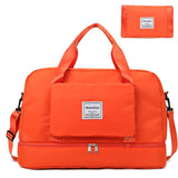 Sports Gym Tote with Shoe Compartment | Foldable Travel Duffel Bag - Waterproof 35L
