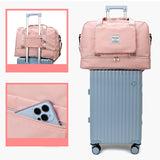 Sports Gym Tote with Shoe Compartment | Foldable Travel Duffel Bag - Waterproof 35L