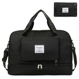 Sports Gym Tote with Shoe Compartment | Foldable Travel Duffel Bag - Waterproof 35L